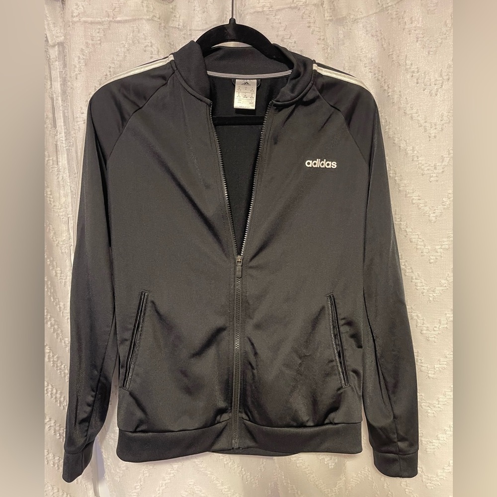 ADIDAS Black Zip Up Sweater
